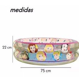 Piscina Inflável Infantil Menina Princesas Disney 70 Litros - 2