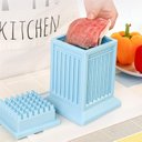 Ver imagem 4 de Máquina de Espetinho 49 Furos Forma para Churrasco Guia Cortador Manual Preparo Rápido de Espetos