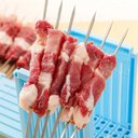 Ver imagem 5 de Máquina de Espetinho 49 Furos Forma para Churrasco Guia Cortador Manual Preparo Rápido de Espetos