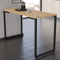 Mesa de Cozinha Multiuso Lanche Rápido Estilo Industrial 120x50cm BP Prattica F02 Nature - Mpozenato - 2