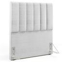 Ver imagem 1 de Cabeceira Cama Box Painel Solteiro 100 Cm Cinza Metalizado