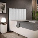 Ver imagem 6 de Cabeceira Cama Box Painel Solteiro 100 Cm Cinza Metalizado