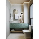 Ver imagem 2 de Espelho Orgânico Loja Sala 90x50 Lapidado Grande Banheiro Lyo