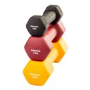 Ver imagem 2 de Kit Halter Sextavados Athletic 12kg 3 Pares de Halteres com Suporte para Treino e Musculação em Casa