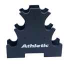 Ver imagem 3 de Kit Halter Sextavados Athletic 12kg 3 Pares de Halteres com Suporte para Treino e Musculação em Casa