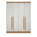Ver imagem 5 de Guarda-Roupa Casal Modulado 4 Portas 3 Gavetas 100% MDF Cairo Marrom/Cinamomo/Fendi