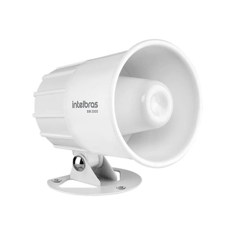 Sirene para Alarme - 9 a 15 Vdc - Magnética - 115db - Branca - Intelbras Sir 2000