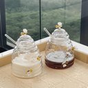 Ver imagem 7 de Jogo 10 Peças Xícaras Pratos Chaleira Açucareiro Vidro Lyor Little Bee Abelha Chá Café