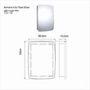Ver imagem 4 de Armário 39x53cm Titan Silver - 11380 - Cris-metal Armario 39x53cm Titan Silver 11380 Cris-metal