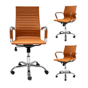 Ver imagem 1 de Kit Conjunto Cadeira de Escritório Presidente Eames + 2 Cadeiras Escritório Diretor Eiffel