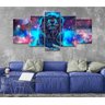 Quadro Decorativo 129x63 Sala Quarto Leão no Universo - 4