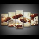 Ver imagem 5 de Quadro Decorativo 129x63 Sala Quarto Flores Papoula Aquarela