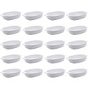Ver imagem 1 de Kit 20 Travessas de Melamina para Restaurantes 23cm Milão Lyor Brancas Servir Saladas Entradas