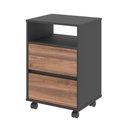 Ver imagem 4 de Mesa e Gaveteiro 2 Gavetas Vila Noce Preto