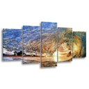Ver imagem 2 de Quadro Decorativo 129x63 Sala Quarto Surf Mar Ondas