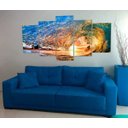 Ver imagem 6 de Quadro Decorativo 129x63 Sala Quarto Surf Mar Ondas