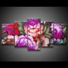 Quadro Decorativo 129x63 Sala Quarto Pintura Flores E Rosas - 3