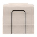 Ver mais imagens de Sofá Cama de Espuma Modular Axel 160cm 02 Lugares com Apoio de Metal Linho Bege - Desk Design