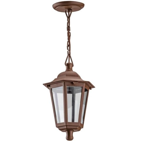 Luminária de Teto Lustre Pendente Retrô Grega Cristal Marrom Iluminação Sala de Estar Varanda