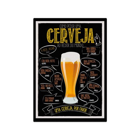 Quadro Como Pedir Uma Cerveja