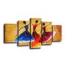 Quadro Decorativo 129x70 Sala Quarto Abstrato Dança Espanha - 5
