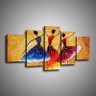 Quadro Decorativo 129x70 Sala Quarto Abstrato Dança Espanha - 7