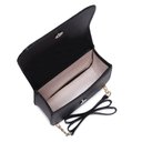 Ver imagem 3 de Bolsa de Festas Feminina Alça de Corrente Costura Reforçada