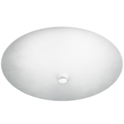 Plafon Charm com Vidro Redondo Fosco de 250mm com 1 Furo - 1