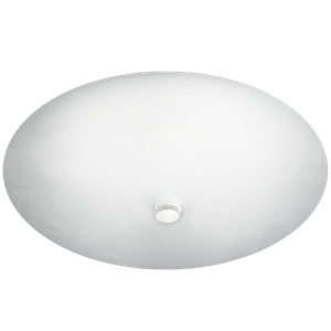 Plafon Charm com Vidro Redondo Fosco de 250mm com 1 Furo