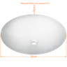 Plafon Charm com Vidro Redondo Fosco de 250mm com 1 Furo - 2