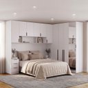 Ver imagem 1 de Quarto Modulado Casal 6 Peças Altezza Belmax:Branco
