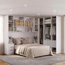 Ver imagem 2 de Quarto Modulado Casal 6 Peças Altezza Belmax:Branco
