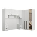 Ver imagem 5 de Quarto Modulado Casal 6 Peças Altezza Belmax:Branco