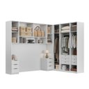 Ver imagem 6 de Quarto Modulado Casal 6 Peças Altezza Belmax:Branco