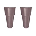 Ver imagem 1 de Kit 2 Vaso Plantar Lux 65x30 Decoração Hall Entrada Jardim Design Elegante