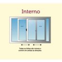 Ver imagem 5 de Janela de alumínio 02 folhas Amadeirado Piacere - 100X100
