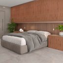 Ver imagem 4 de Painel Ripado Canelado/ondulado Nogueira 2750 X 445 X 9mm - Caixa com 4 Painéis = 5m2