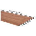Ver imagem 2 de Painel Ripado Canelado/ondulado Nogueira 2750 X 445 X 9mm - Caixa com 4 Painéis = 5m2