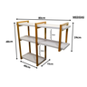 nicho INVERTIDO metalon 80X15 CINZA CLARO/DOURADO  METALICO 04 - 2