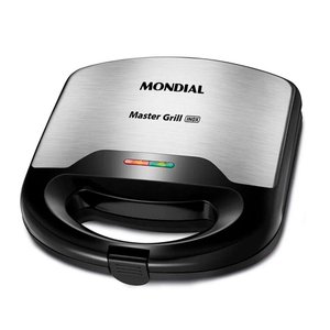 Grill e Sanduicheira Master Mondial 750w 127v Preto-inox Preto 110v
