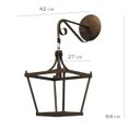 Ver imagem 5 de Arandela Luminária de Parede em Ferro Colonial Rústica Oferta