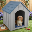 Ver imagem 2 de Casa Casinha para Cachorro Média Resistente Impermeável Fácil Montagem Syberflex