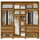 Ver imagem 4 de Guarda Roupa Casal Atacama 6 Portas Moval:Freijó Off White