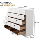 Ver imagem 3 de Cômoda para Quarto 10 Gavetas Linea