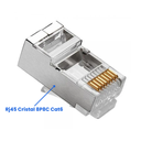 Ver imagem 5 de Kit 80 Conector Blindado Rj45 Cristal 8p8c Cat6