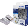 Kit 80 Conector Blindado Rj45 Cristal 8p8c Cat6 - 2