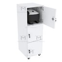Ver imagem 5 de ESCANINHO GUARDA VOLUMES 3 PORTAS COM RODIZIOS 100% MDF M506.B MUNDI MOVEIS