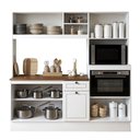 Ver imagem 2 de Cozinha Compacta Isis 8 Portas 1 Gaveta Branco/Ebano com Tampo