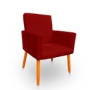 Ver imagem 3 de Poltrona Cadeira para Sala Confortável e Minimalista Nina Suede