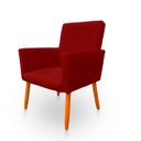 Ver imagem 4 de Poltrona Cadeira para Sala Confortável e Minimalista Nina Suede